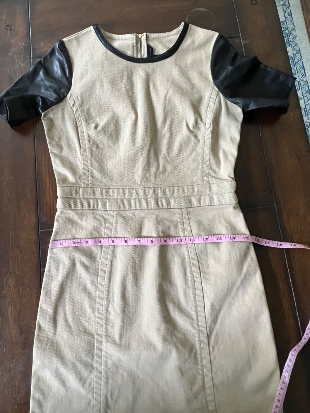 Marc By Marc Jacobs Dress Dempsey Drill Lambs Leather Sheath 2 Datenight - Picture 10 of 10